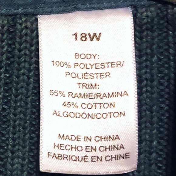 DONATED Vest-Quilted Front, Sweater Back, Snaps, C - Picture 5 of 6